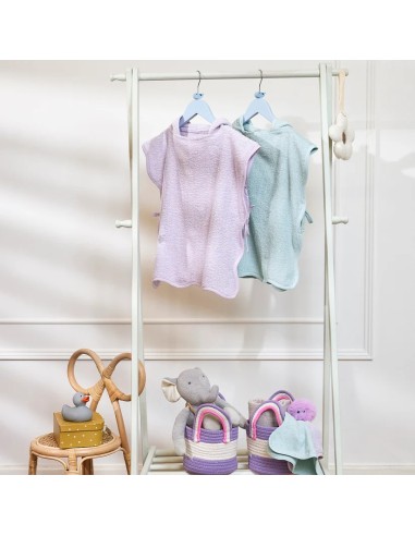 Poncho de baño terry wavy soft lavender