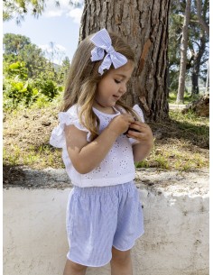 Lazo pelo pinza kerala celeste 2