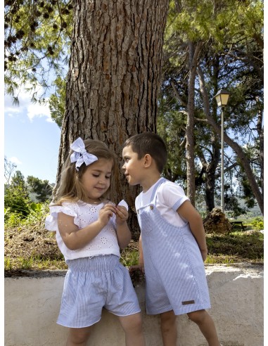 Lazo pelo pinza kerala celeste