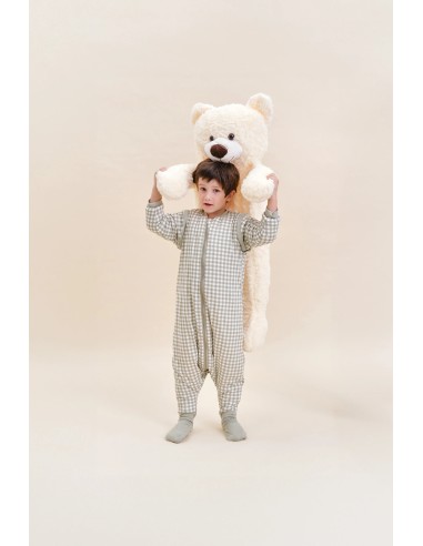 Pijama manta con mangas y calcetines antideslizantes mint tea - TOG 2.5