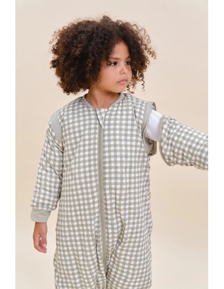 Pijama manta con mangas y calcetines antideslizantes mint tea - TOG 2.5