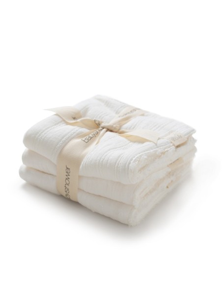 Pack 3 toallitas lullaby white