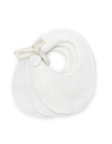 Set 3 baberos lullaby white