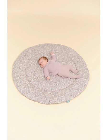 Alfombra redonda para bebé peony