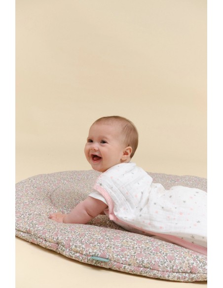 Alfombra redonda para bebé peony