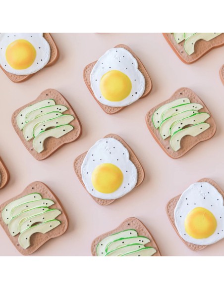 Mordedor bebé tostada aguacate