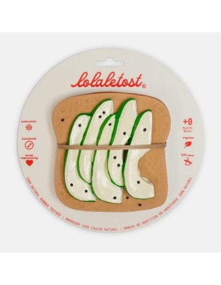 Mordedor bebé tostada aguacate