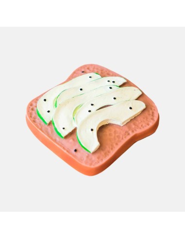 Mordedor bebé tostada aguacate