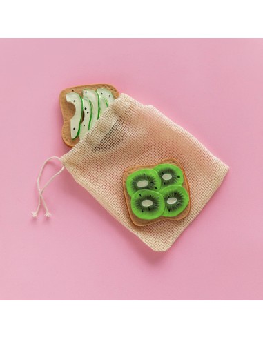 Mordedor bebé tostada kiwi