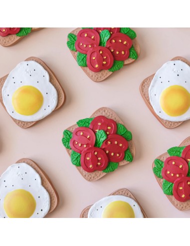 Mordedor bebé tostada tomate