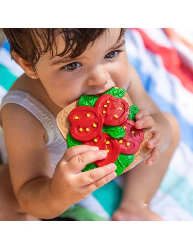 Mordedor bebé tostada tomate