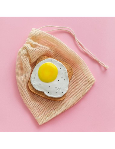 Mordedor bebé tostada huevo