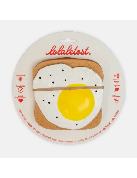 Mordedor bebé tostada huevo