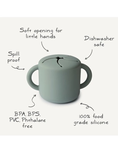 Taza para snack silicona solid woodchuck