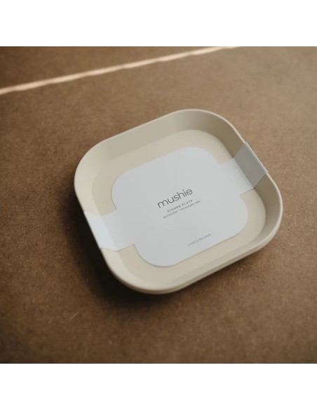 Pack dos platos cuadrados solid ivory