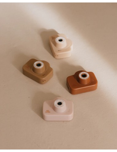 Cámara de fotos digital vintage squares