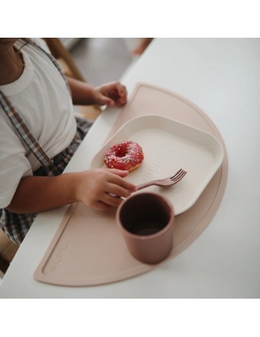 Pack dos platos cuadrados solid ivory