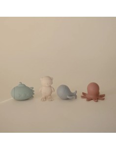 Pack 4 piezas vida marina baño solid multi 2