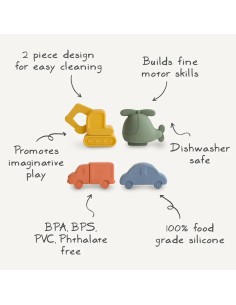 Pack 4 vehiculos baño solid multi 2