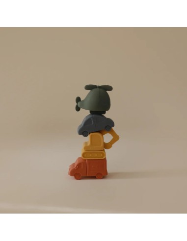 Pack 4 vehiculos baño solid multi