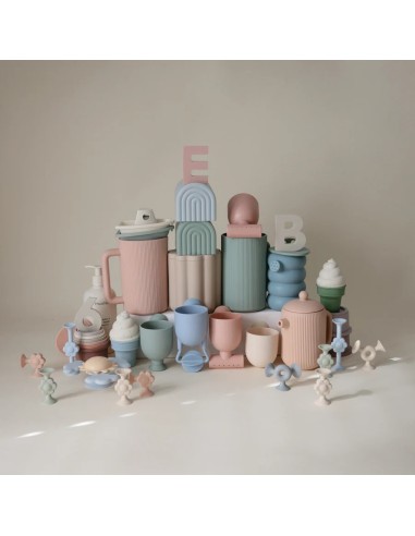 Pack 4 piezas pour&play baño solid multi