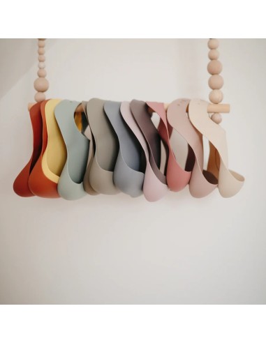 Babero silicona print lilac flowers