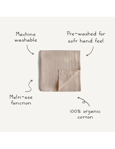 Muselina solid soft mauve