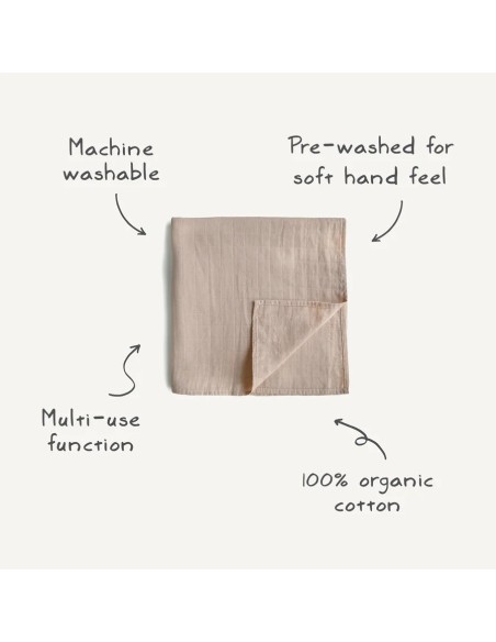 Muselina solid soft mauve