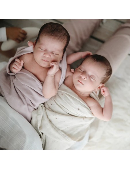 Muselina solid soft mauve