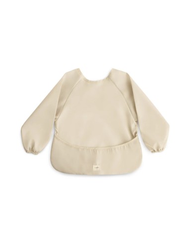 Babero con mangas solid fog