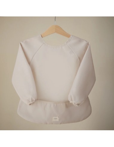 Babero con mangas solid fog