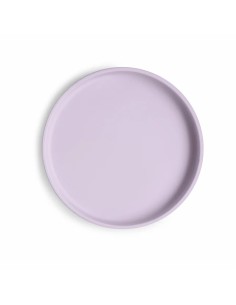 Plato clasico con ventosa solid soft lilac