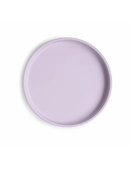 Plato clasico con ventosa solid soft lilac
