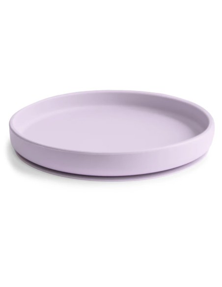 Plato clasico con ventosa solid soft lilac