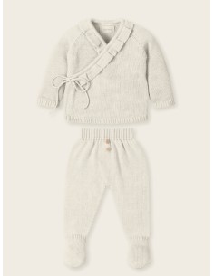 Traje, polaina con pie milan+olaf staywild-tinyblüm milk