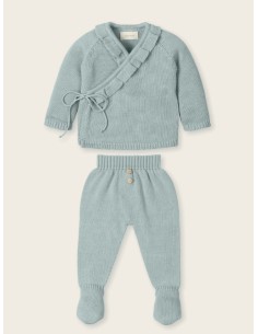 Traje, polaina con pie milan+olaf staywild-tinyblüm aqua green