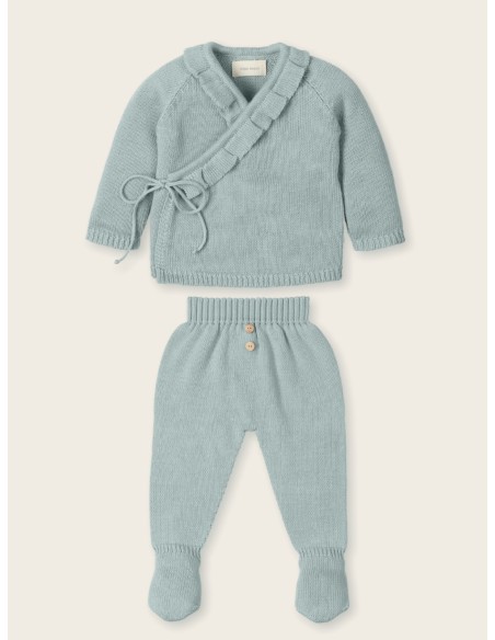 Traje, polaina con pie milan+olaf staywild-tinyblüm aqua green