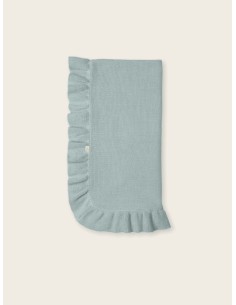 Mantita punto algodón hazel neutrals aqua green