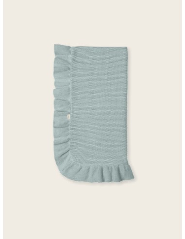 Mantita punto algodón hazel neutrals aqua green