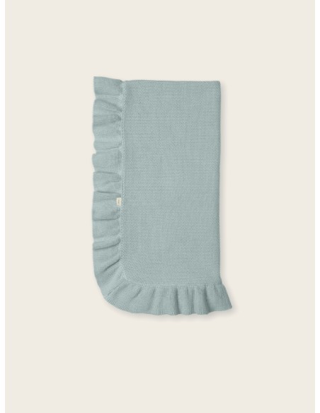 Mantita punto algodón hazel neutrals aqua green