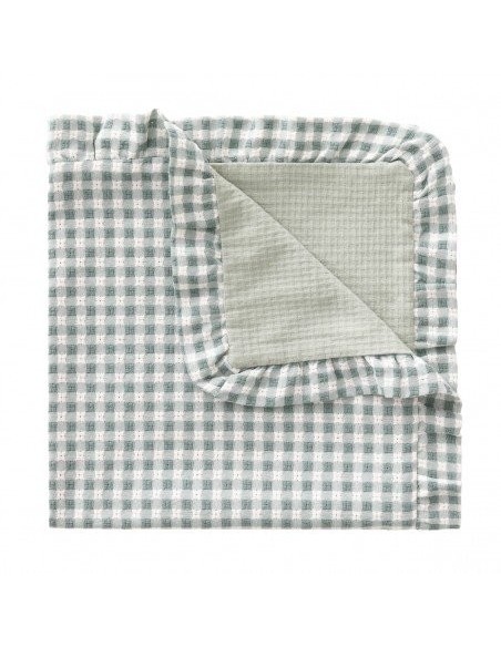 Manta reversible 65x65x1 cm vicky verde