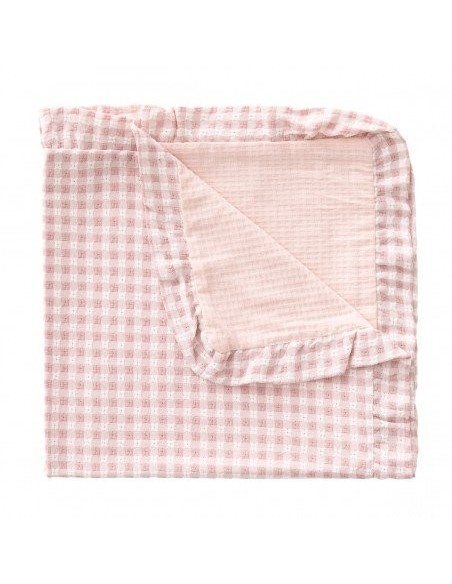 Manta reversible 65x65x1 cm vicky rosa