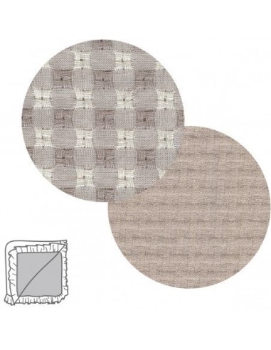 Manta reversible 65x65x1 cm vicky beige