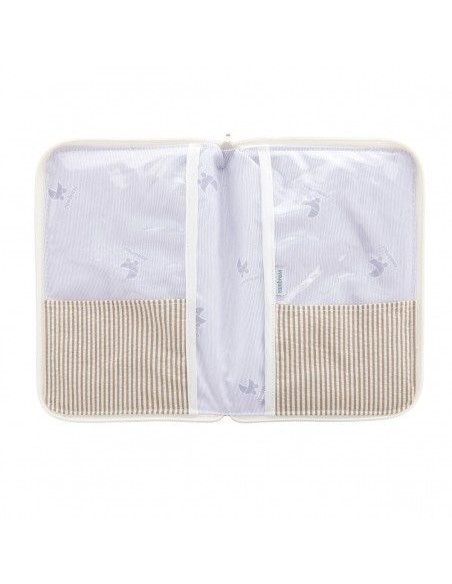 Portadocumentos derby beige 3x19x27 cm