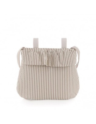 Bolso maternal boho derby beige 3.5x41x38.5 cm