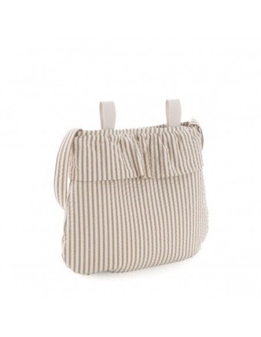 Bolso maternal boho derby beige 3.5x41x38.5 cm