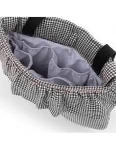 Bolso maternal boho polo black 3.5x41x38.5 cm 2