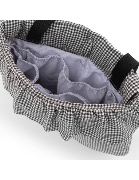 Bolso maternal boho polo black 3.5x41x38.5 cm