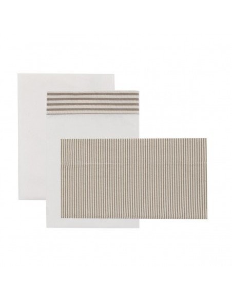 Sabana cuna 3 pcs 60x20x1 cm derby beige