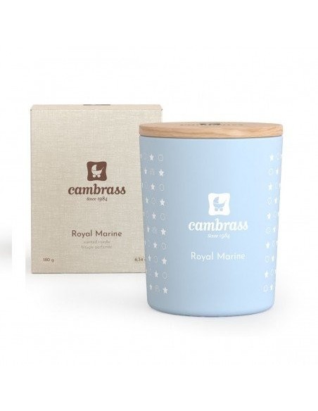 Vela aromatica 25cl star royale marine 7.7x7.5x9 cm